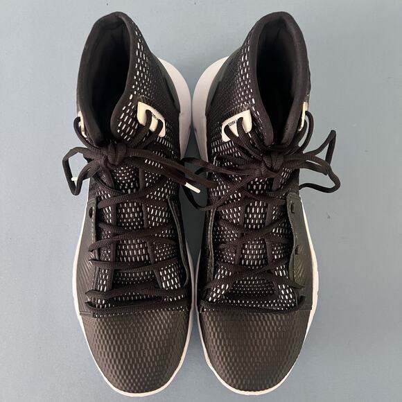 Under Armour HOVR Havoc Black High Top Basketball Shoes Sneakers - Picture 7 of 8